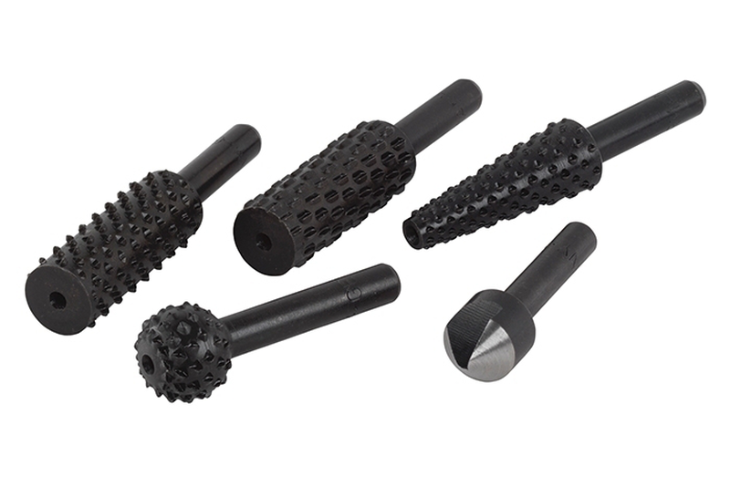 Wolfcraft 1 set rasps and countersinks, 5pcs, , medium-null