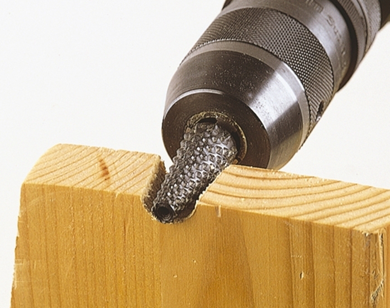 Wolfcraft 1 set rasps and countersinks, 5pcs, , medium-null