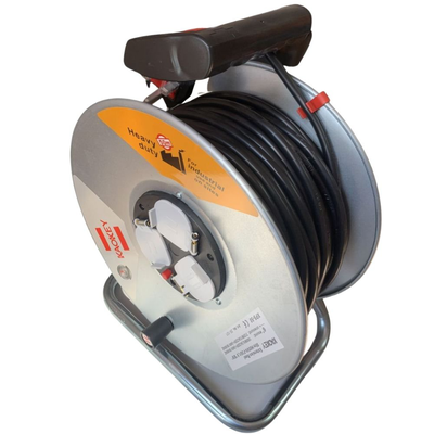 Kaokey καρούλι ρεύματος 50m μεταλλικό heavy duty καλώδιο 1.5mm για επαγγελματική χρήση, , medium