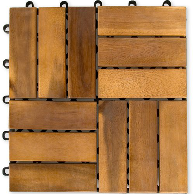 Deck tile acacia 30x30cm 9pcs, , medium