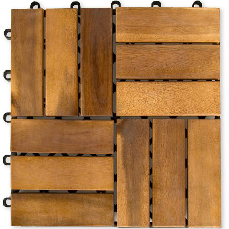 Deck tile acacia 30x30cm 9pcs, , medium-null