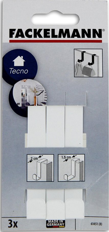 Fackelmann tecno 3door hooks stainless steel, , medium-null