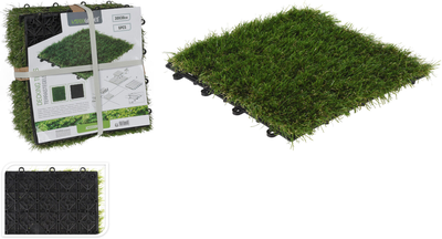 Decking tile set 6pcs pp grass 30x30cm