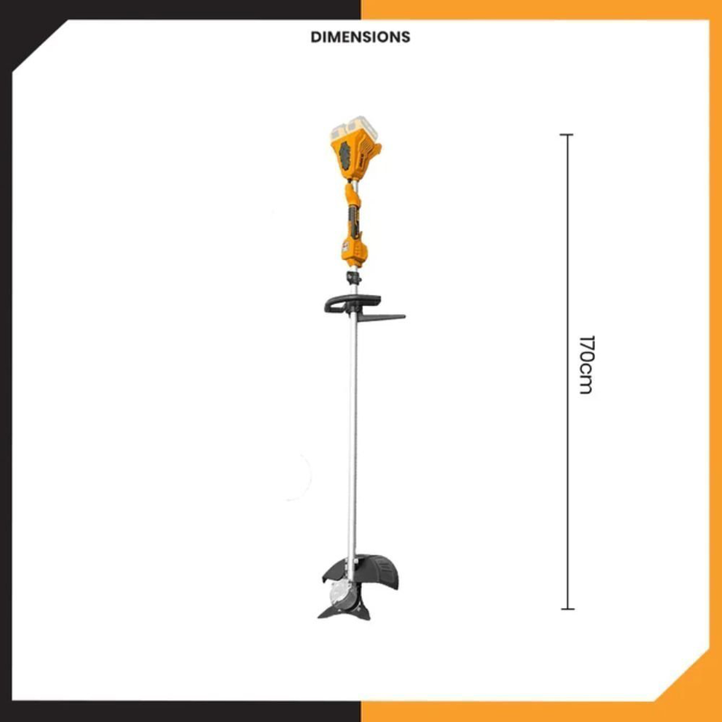 Ingco χορτοκοπτικό/ θαμνοκοπτικό μπαταρίας ώμου/χειρός 40v 330mm/255mm solo, , medium-null