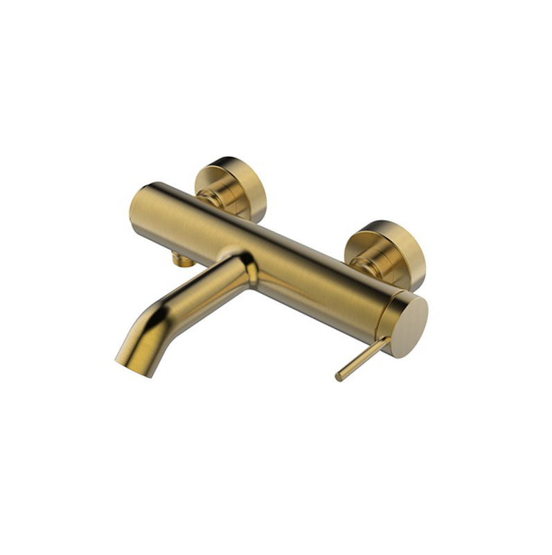 Brushed gold single lever bath mixer, , medium image number null