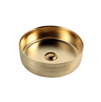 Gold matte art basin ᴓ36x12cm, , medium