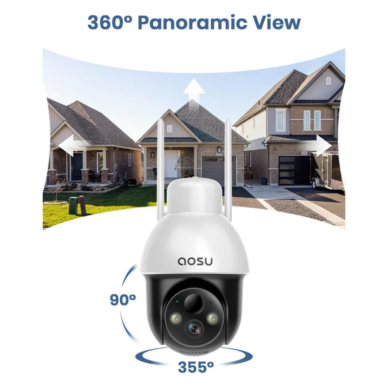 Aosu solarcam d1 lite solar-powered wireless security camera, , medium-null