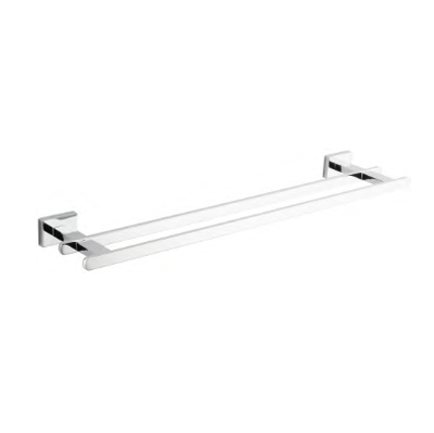 Tee double towel rail 60cm