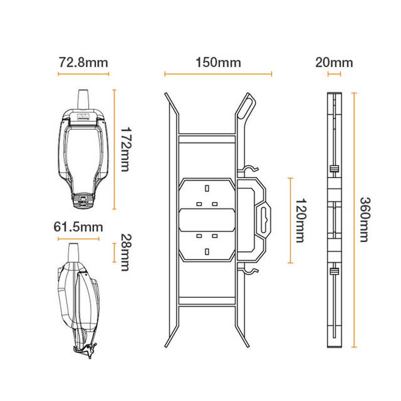 Bg masterplug 13a extention lead for outdoor use, , medium-null