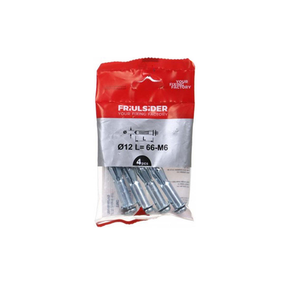 Friulsider plasterboard ropol 12x66mm μ6 euroblister 4 tem