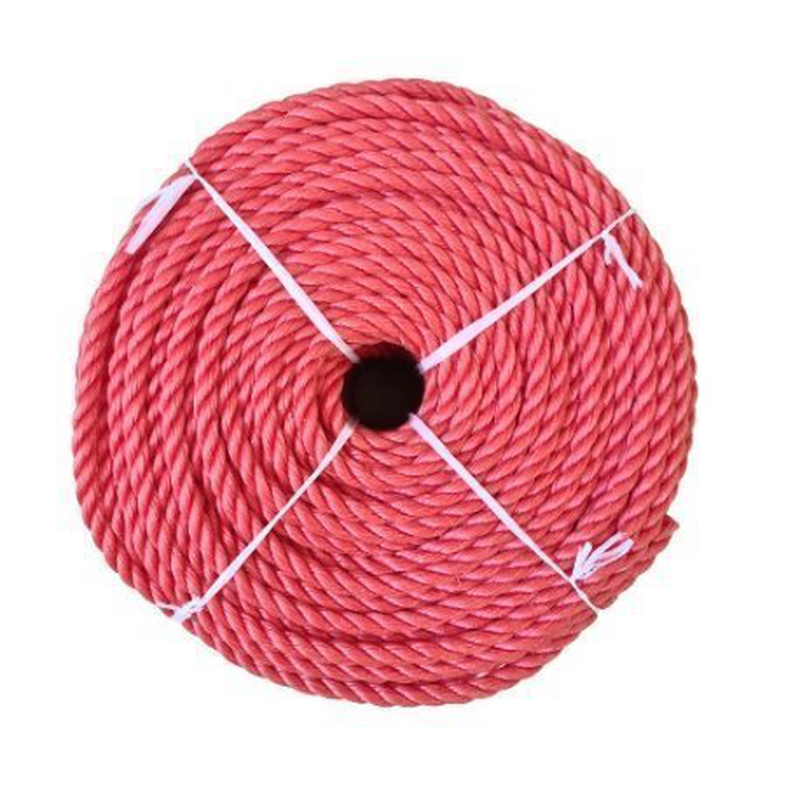 Product image: Σχοινί τρίκλωνο με διπλή στρέψη κόκκινο 10mmx200m, , medium-null
