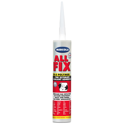 Mercola all fix sealing adhesive mastic 290ml, Διαφανo, medium