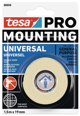 Tesa pro ταινια διπλης οψης universal 1.5mx19mm, , medium