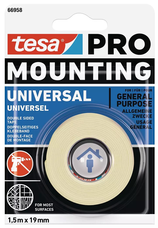 Tesa pro ταινια διπλης οψης universal 1.5mx19mm, , medium-null