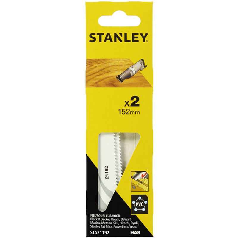 Stanley saw blade 152mm wood/nail, , medium-null