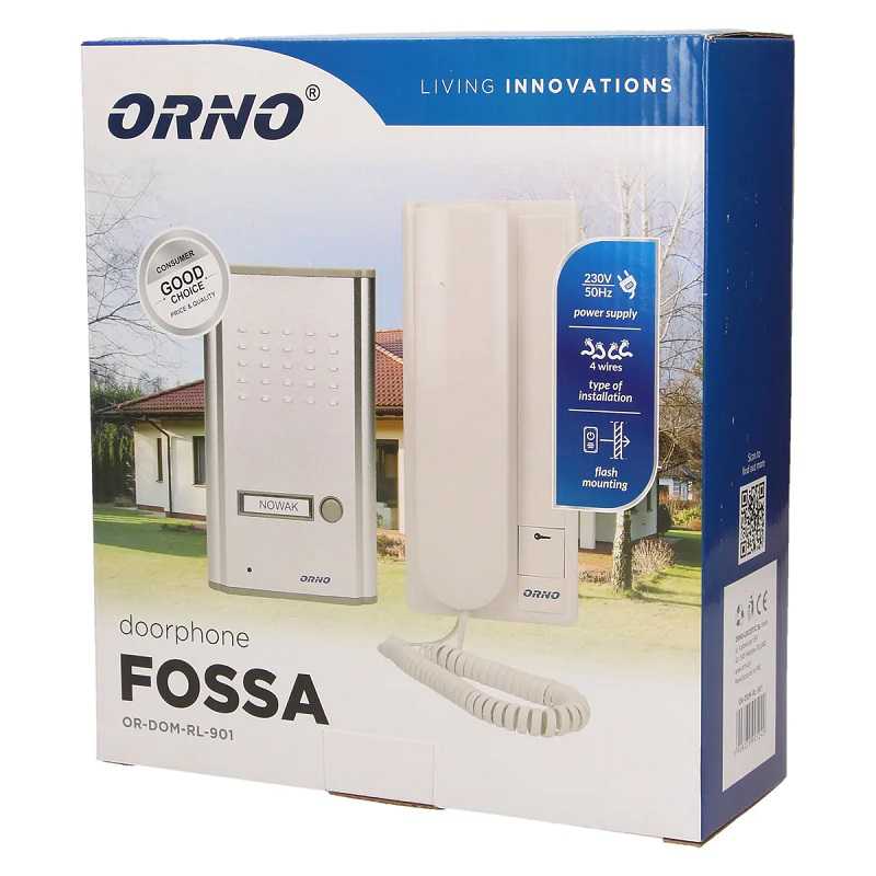 Orno 905242 single doorphone flush mounted, , medium-null