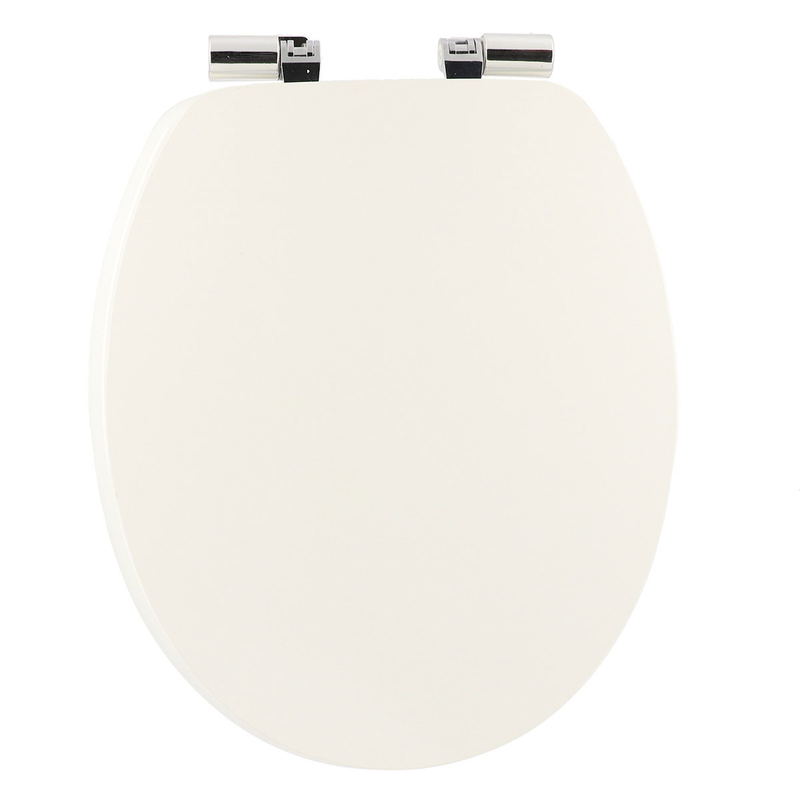 Tendance mdf toilet seat 18" chrome abs hinges soft close system, , medium image number null