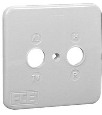 Fte mp76bl outlet cover 2 connectors, , medium