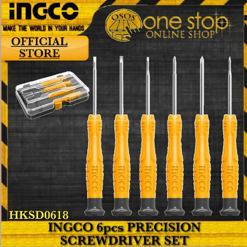 Ingco hksd0618 precision screwdriver set 6pcs, , medium-null