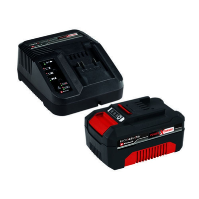Einhell power x change σετ ταχυφορτιστής & μπαταρία 18v - 4ah, , medium