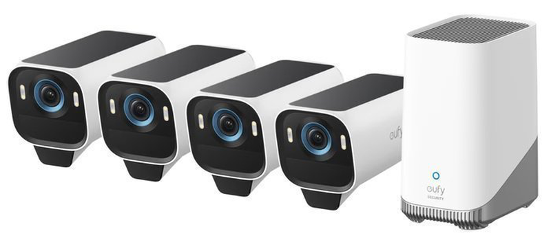 Anker eufy security camera kit eufycam s3 pro 4pack & homebase3, , medium-null