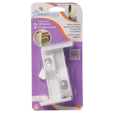 Dreambaby adhesive cupboard/door locks 2pk, , medium