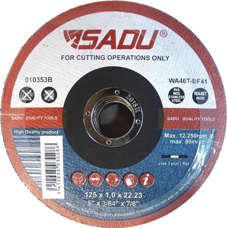 Sadu inox cut-off disc 125x1.0mm, , medium-null