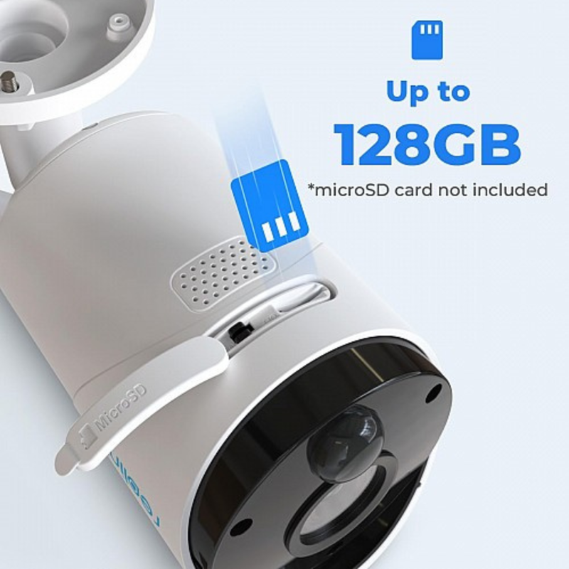 Product image: Reolink argus eco camera b320 | soft bundle 3mp - white + 6w solar panel, , medium-null