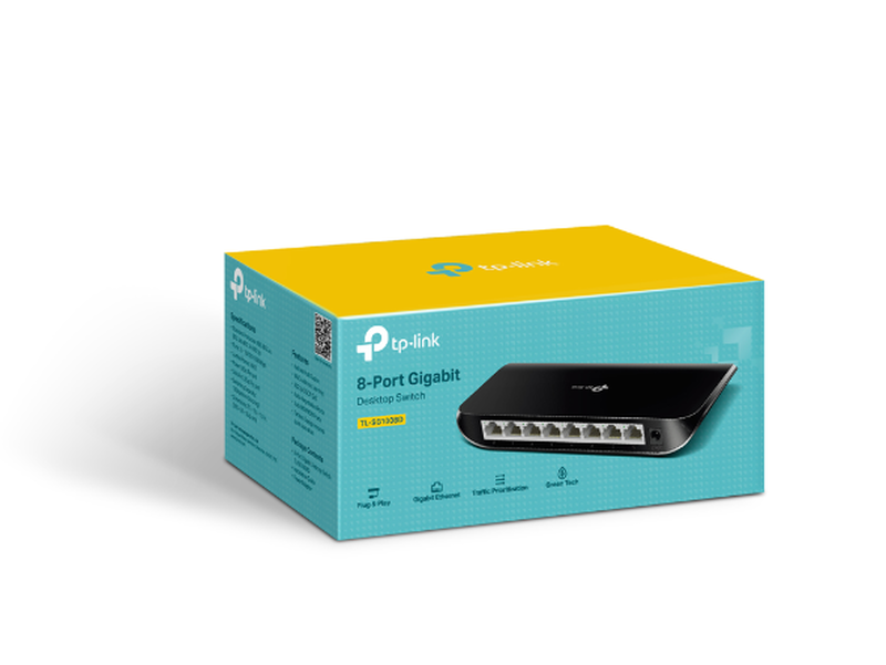 Tp-link 8 port gigabit desktop switch, , medium-null