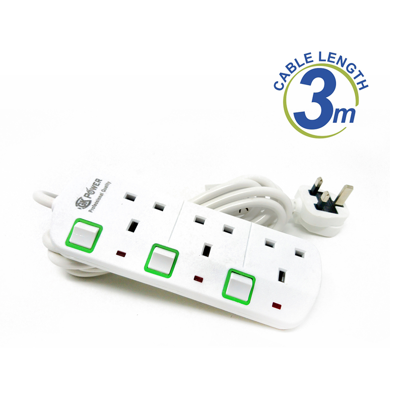 Πολύμπριζο 3 θέσεων uk 3m image number null
