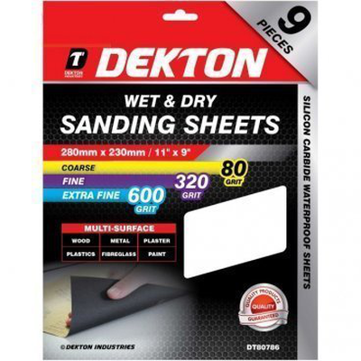 Wet and dry sheets 280mmx230mm 10pcs grit:80, , medium