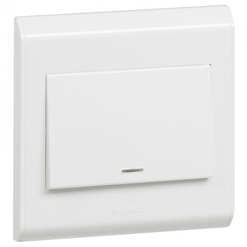 Product image: Legrand 617671 belanko single switch 20a 1 gang dp water heater with neon, , medium-null