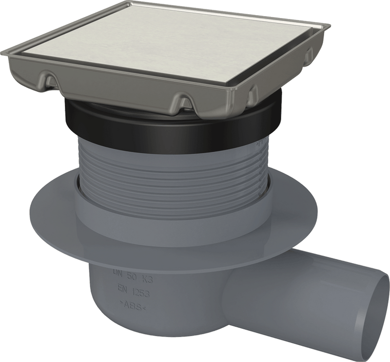 Floor drain 130×130 mm side outlet, , medium image number null