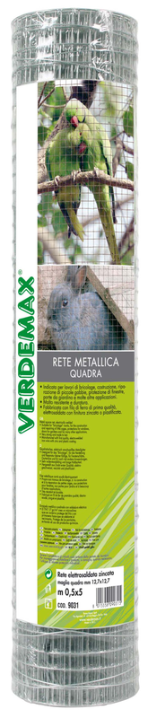 Product image: Verdemax metal sq net 50cmx5m grey, , medium-null