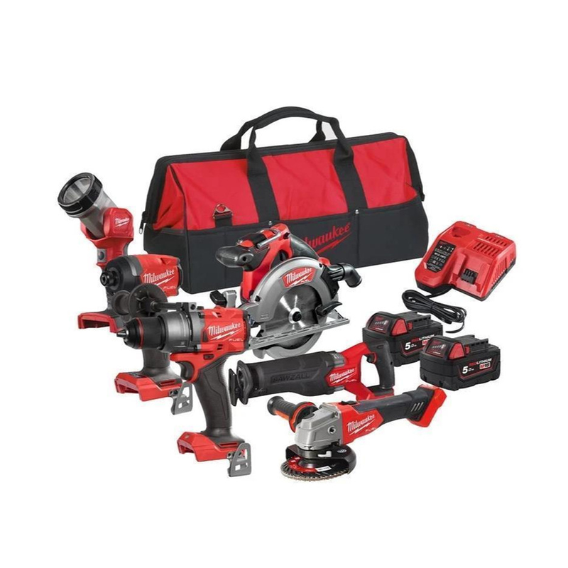 Milwaukee 6 tool set 18v m18fpp6e3-502b-null