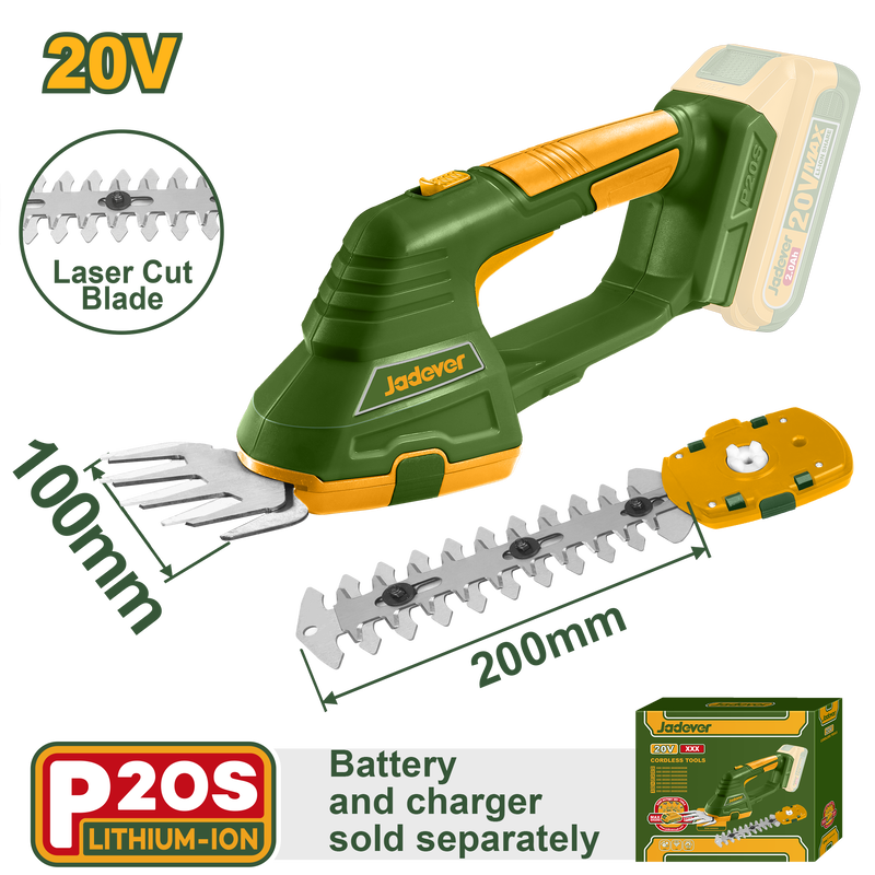 Cordless garden shear 20v jadever, , medium-null