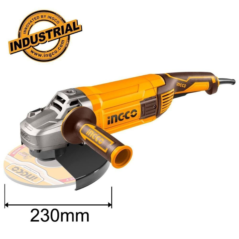 Ingco &gamma;&omega;&nu;&iota;&alpha;&kappa;ό&sigmaf; &tau;&rho;&omicron;&chi;ό&sigmaf; 2400w &mu;&epsilon; &delta;ί&sigma;&kappa;&omicron; 230mm &kappa;&alpha;&iota; &kappa;&lambda;&epsilon;&iota;&delta;ώ&mu;&alpha; &delta;&iota;&alpha;&kappa;ό&pi;&tau;&eta;, , medium-null