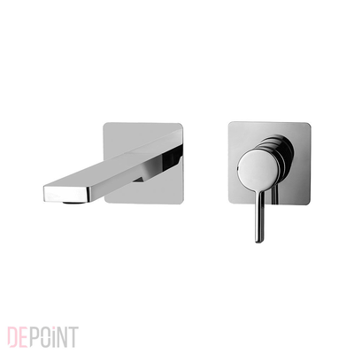 Rock concealed basin mixer chrome