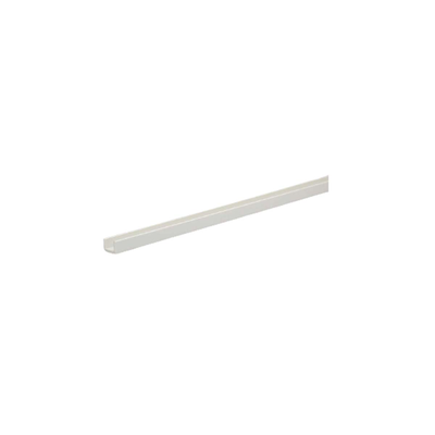 Profile u shape pvc 2000x10x21x10x1mm white, , medium