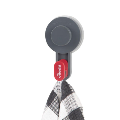 Vileda adhesive hook 3pcs - grey/red, , medium