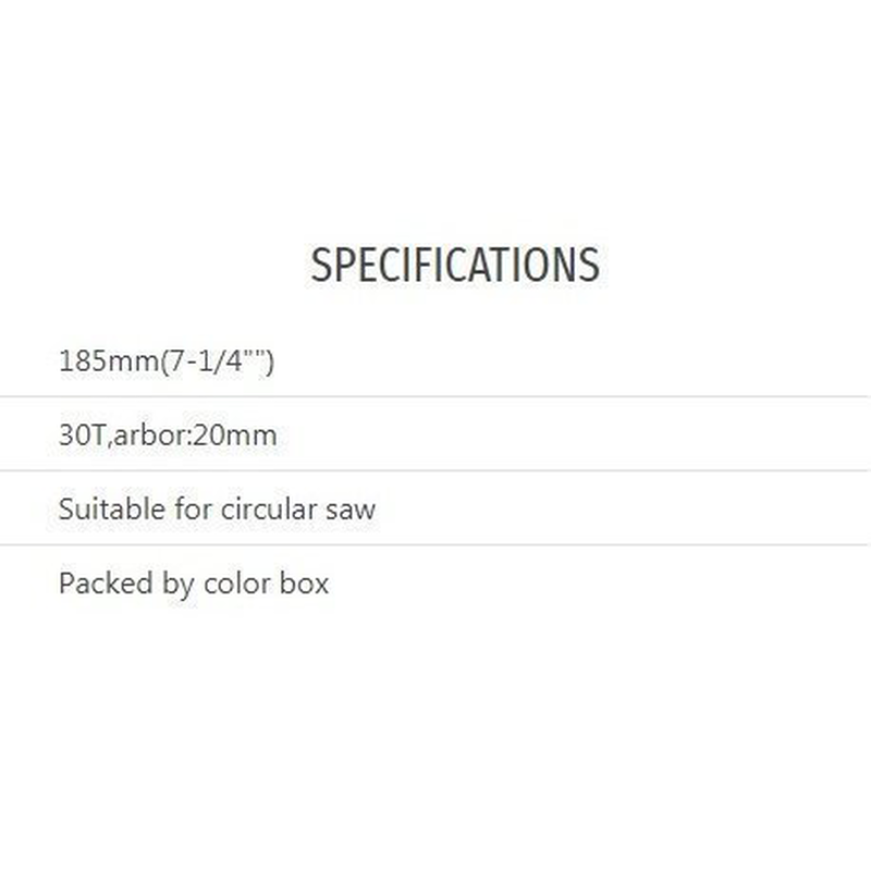 Product image: Total tct saw blade φ-185mm (tac231410), , medium-null