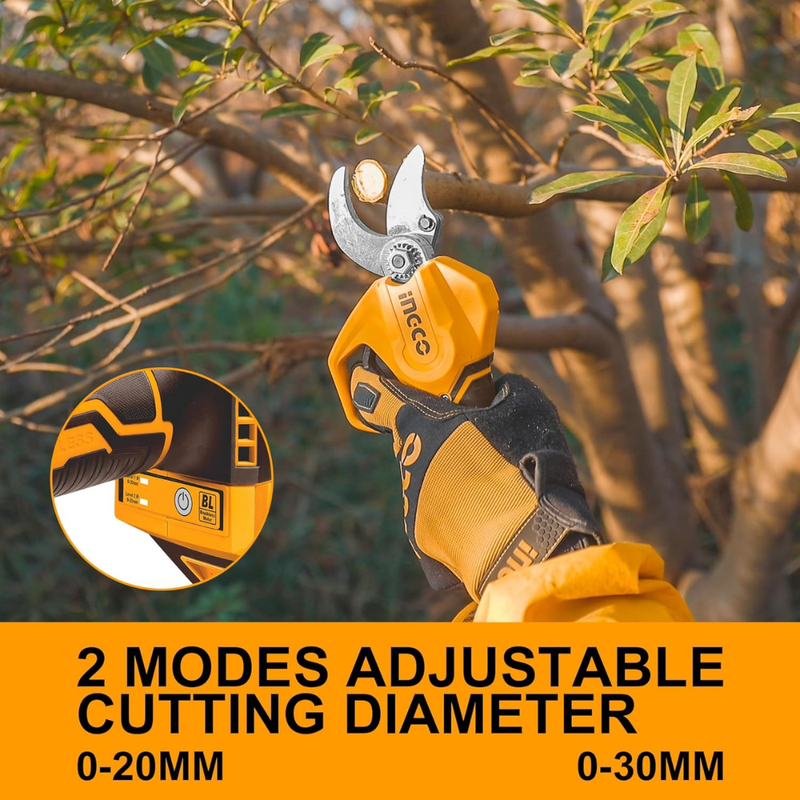 Product image: Ingco σετ ψαλίδι κλαδέματος 20v με μπαταρία και ταχυφορτιστή, , medium-null
