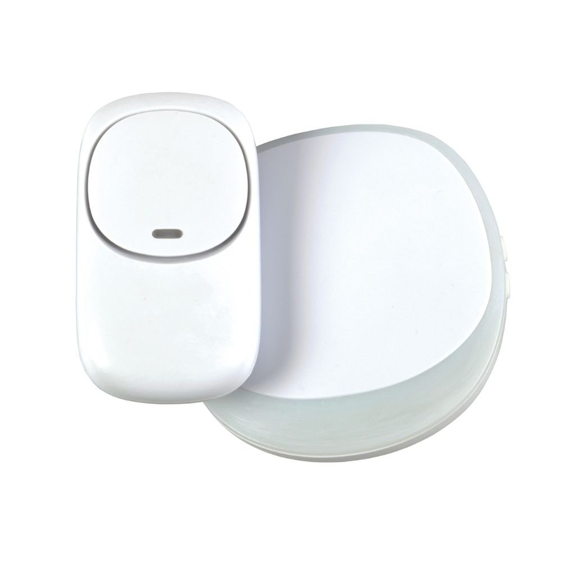 Mercury ασύρματο κουδούνι με φορητό δέκτη 350.310uk - led ειδοποίηση και μοντέρνο σχεδιασμό άσπρο, , medium-null