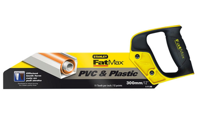 Stanley sta217206 fatmax pvc and plastic saw 300mm 12 in