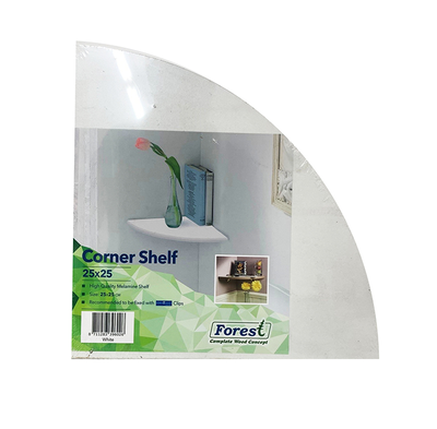 Corner shelf 25cm white, , medium