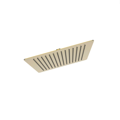 Air shower head slim inox 30x30cm brushed gold, , medium