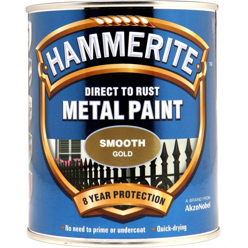 Hammerite smooth gold 750ml, , medium-null
