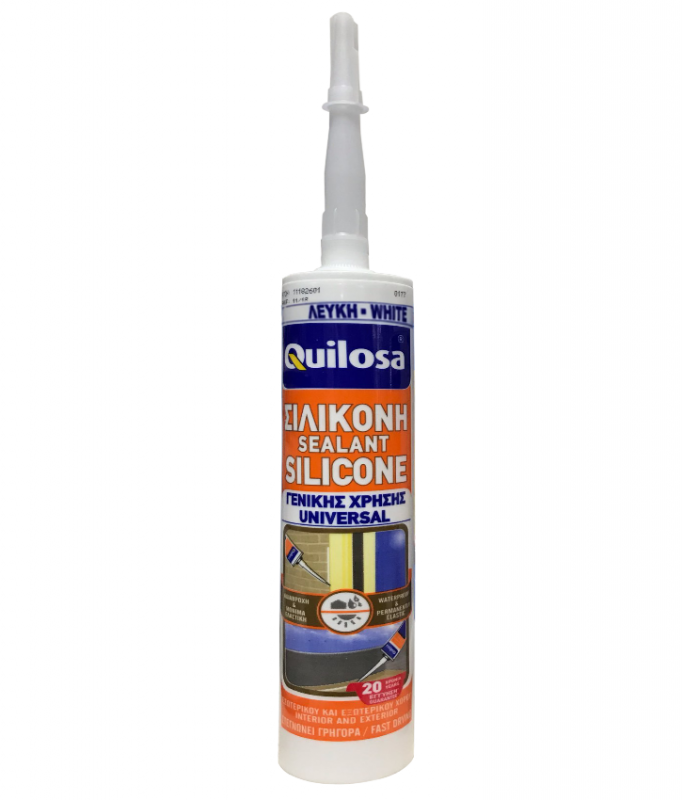 Quilosa sealant silicone universal transparent 280ml-null