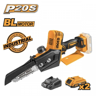 Ingco mini chain saw 20v set, , medium