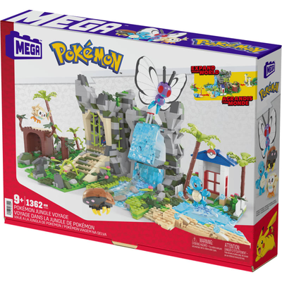 Mattel mega pokemon adventure builder pokemon jungle voyage, , medium